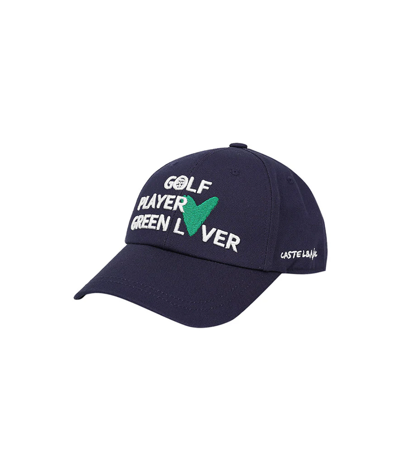 Castelbajac Men's Slogan Embroidery Point Ball Cap - Navy