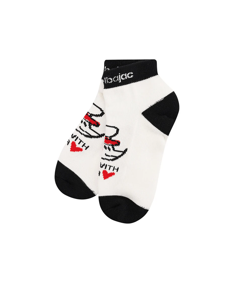 Castelbajac Women's Color Block Character Ankle Socks - Black