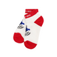 Castelbajac Women's Color Block Character Ankle Socks - Red