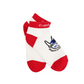 Castelbajac Women's Color Block Character Ankle Socks - Red