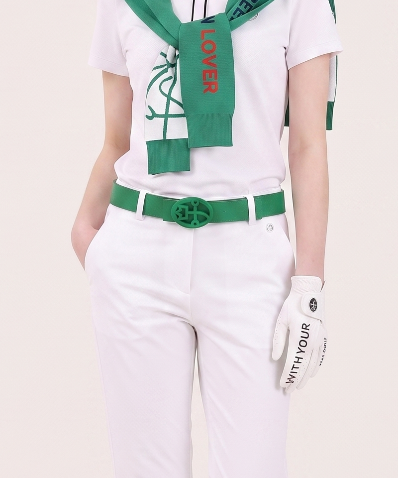 Castelbajac Women's Reversible Belt - Green