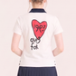 Castelbajac Women's Solid Collar Two-tone T-shirt - 3 Colors
