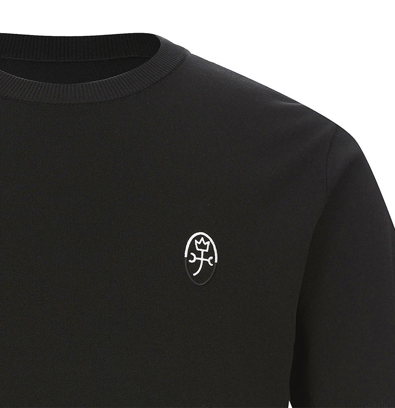 Castelbajac Men's Logo Jacquard Round Short Sleeve Knit - 2 Colors