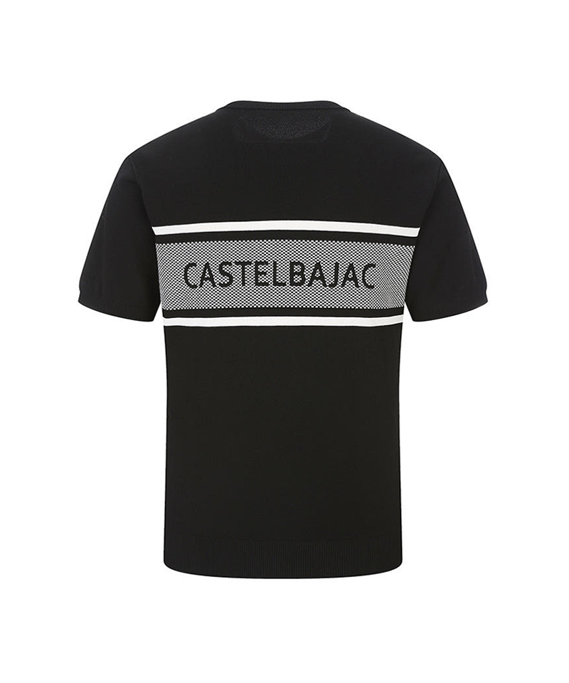 Castelbajac Men's Logo Jacquard Round Short Sleeve Knit - 2 Colors