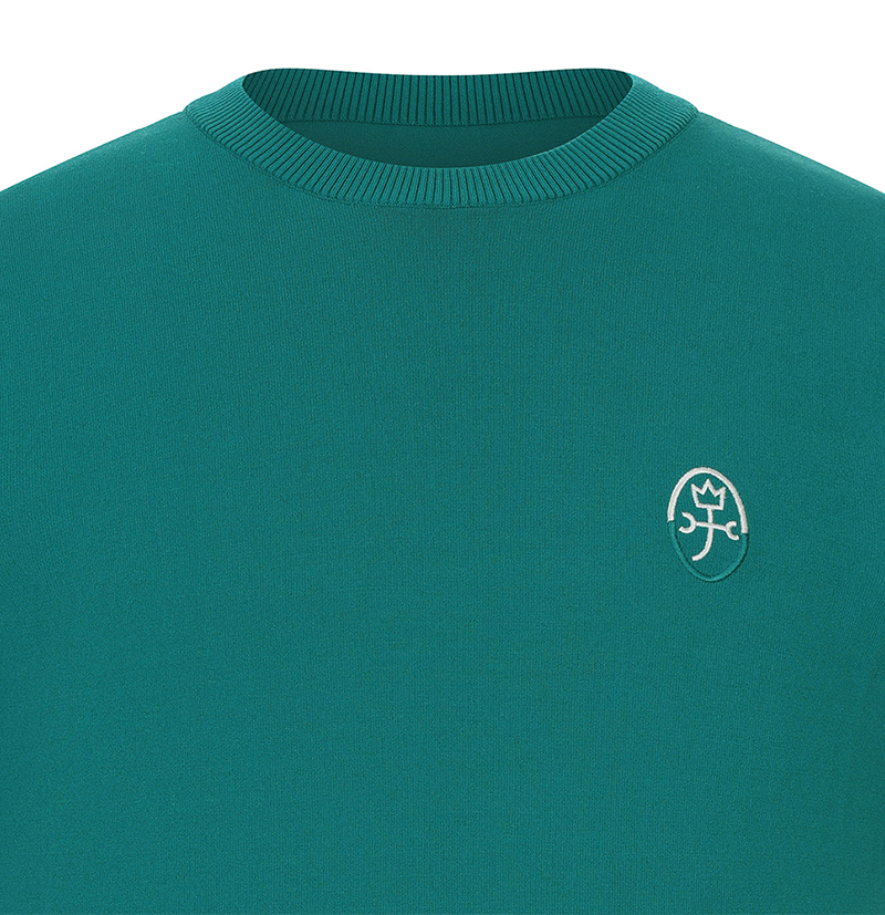 Castelbajac Men's Logo Jacquard Round Short Sleeve Knit - 2 Colors