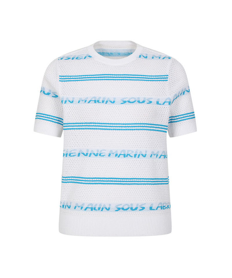 Castelbajac Women's Patterned Short Sleeve Knit - 2 Color