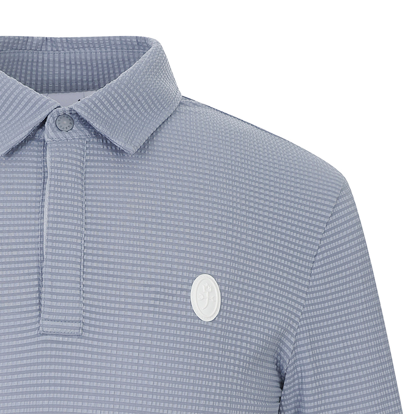 Castelbajac Men's Seersucker Collared T-shirt - 2 Colors