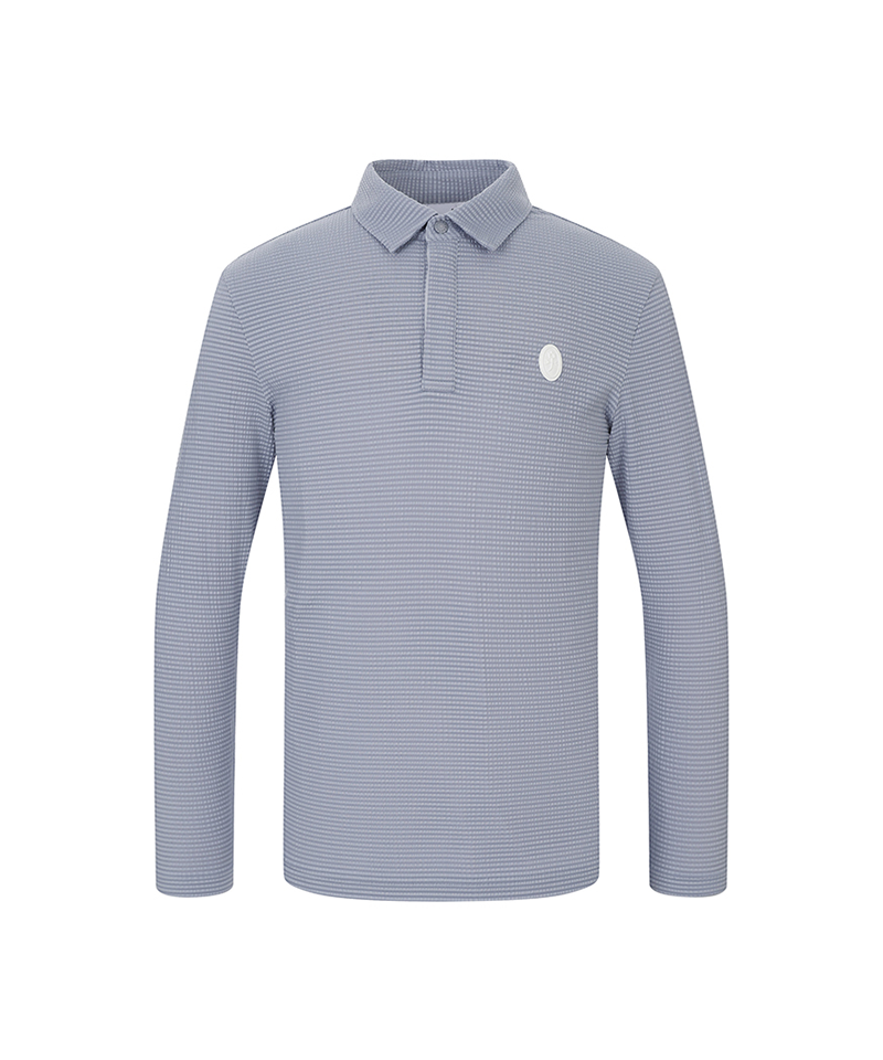 Castelbajac Men's Seersucker Collared T-shirt - 2 Colors