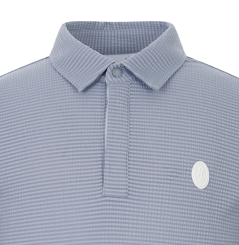 Castelbajac Men's Seersucker Collared T-shirt - 2 Colors