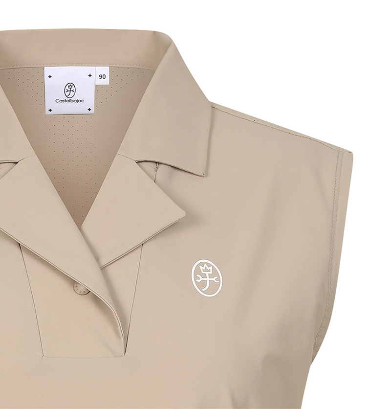 Castelbajac Women's Perforated Collar Sleeveless T-shirt - 2 Colors