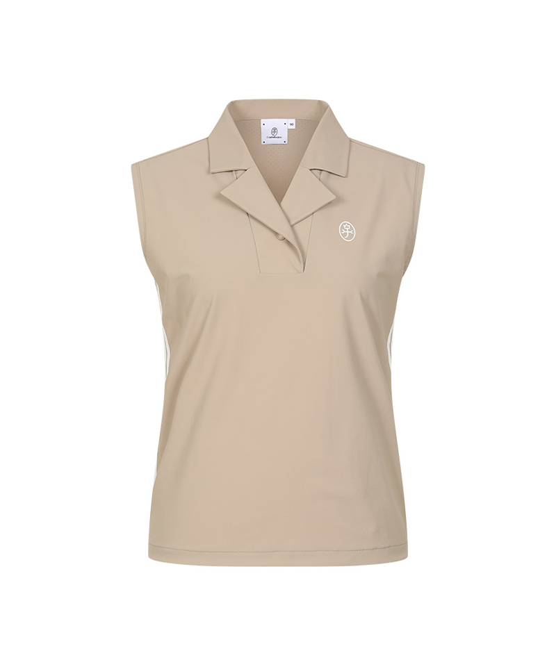 Castelbajac Women's Perforated Collar Sleeveless T-shirt - 2 Colors