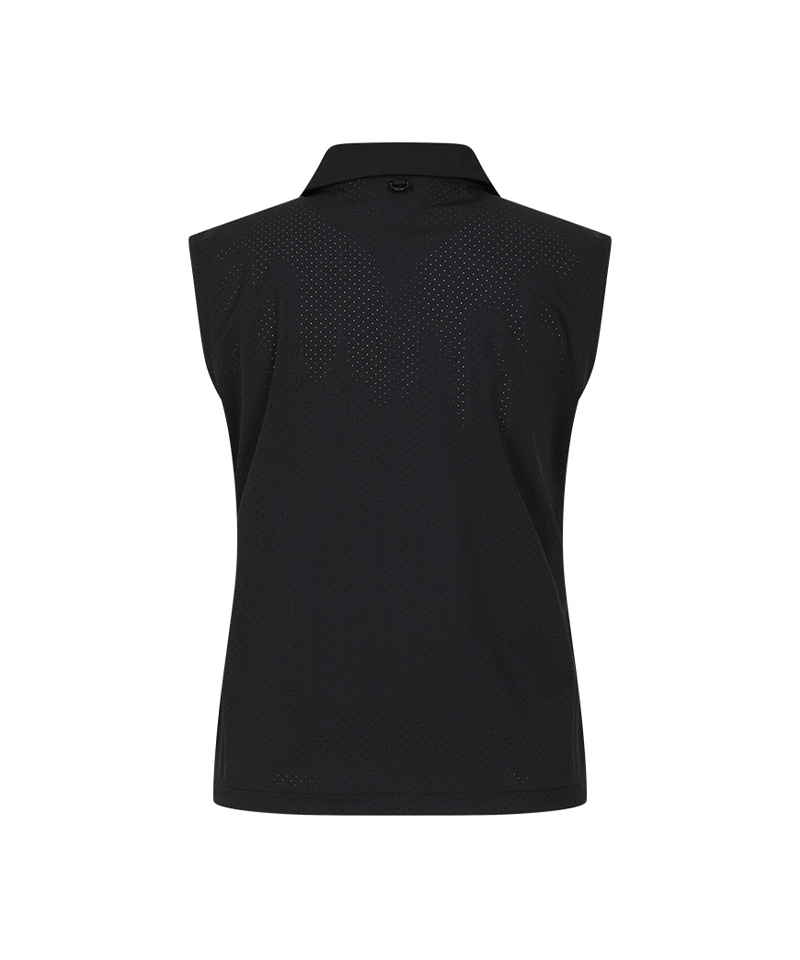 Castelbajac Women's Perforated Collar Sleeveless T-shirt - 2 Colors