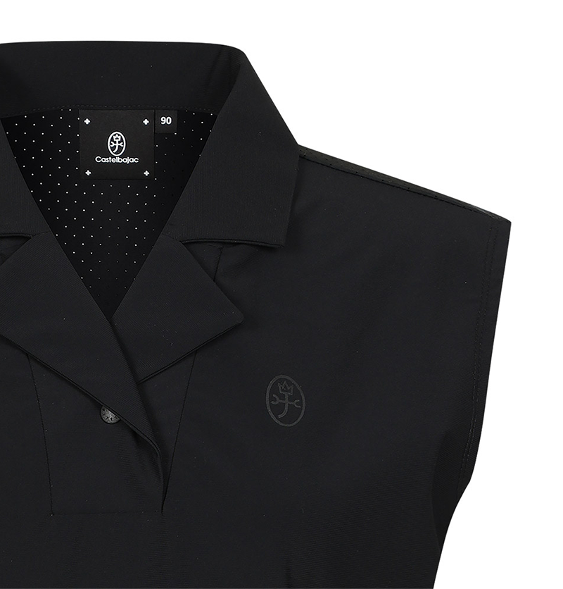 Castelbajac Women's Perforated Collar Sleeveless T-shirt - 2 Colors