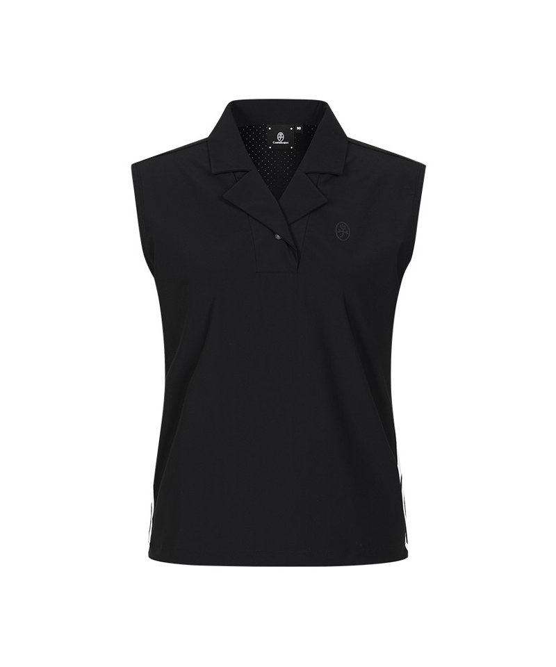 Castelbajac Women's Perforated Collar Sleeveless T-shirt - 2 Colors