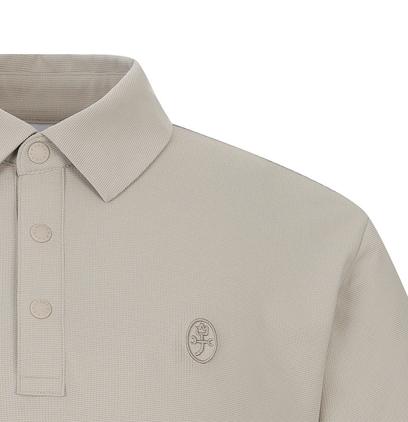 Castelbajac Men's Textured Collared Short Sleeve T-shirt - 3 Colors