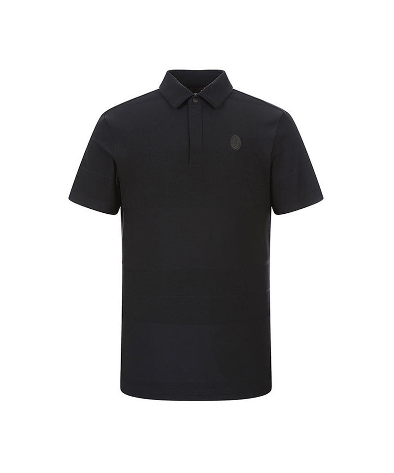 Castelbajac Men's Striped Jacquard Collared Short Sleeve T-shirt - 2 Colors