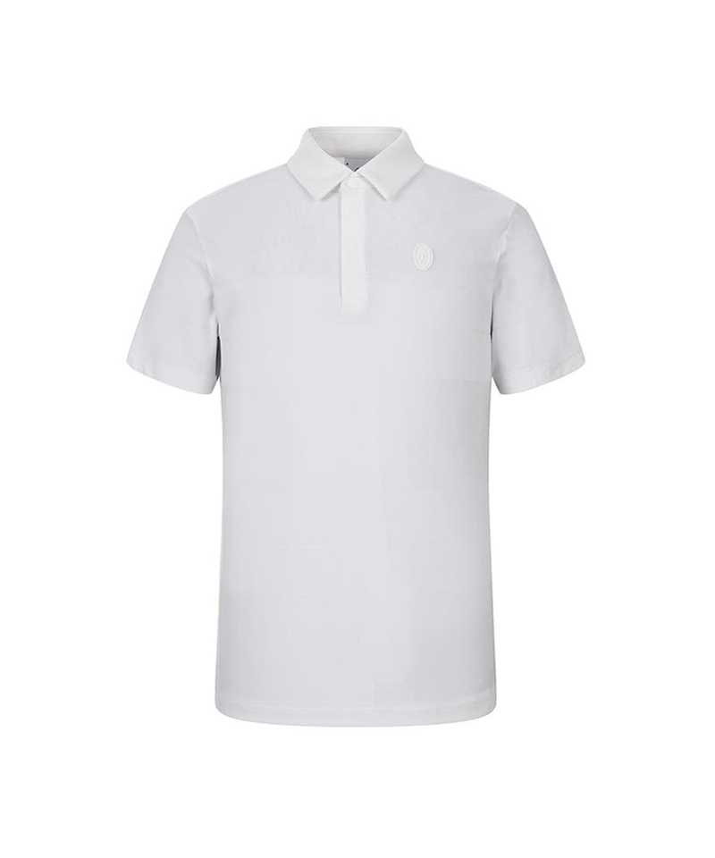 Castelbajac Men's Striped Jacquard Collared Short Sleeve T-shirt - 2 Colors