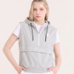Castelbajac Women's Half-Zip Sleeveless Hooded T-Shirt - 2 Colors
