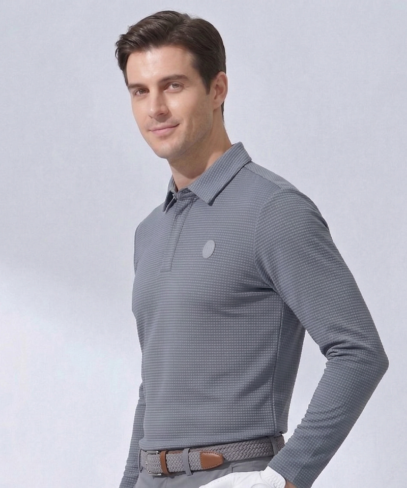 Castelbajac Men's Seersucker Collared T-shirt - 2 Colors