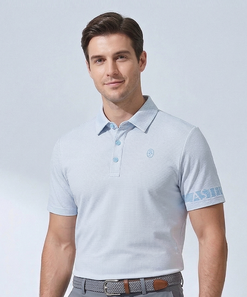 Castelbajac Men's Two-Tone Sleeve Logo Collar Short Sleeve T-Shirt - 2 Colors