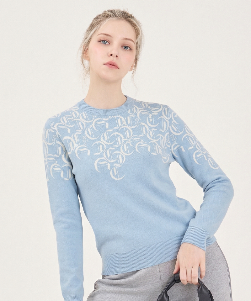 Castelbajac Women's Jacquard Knit - L/Blue