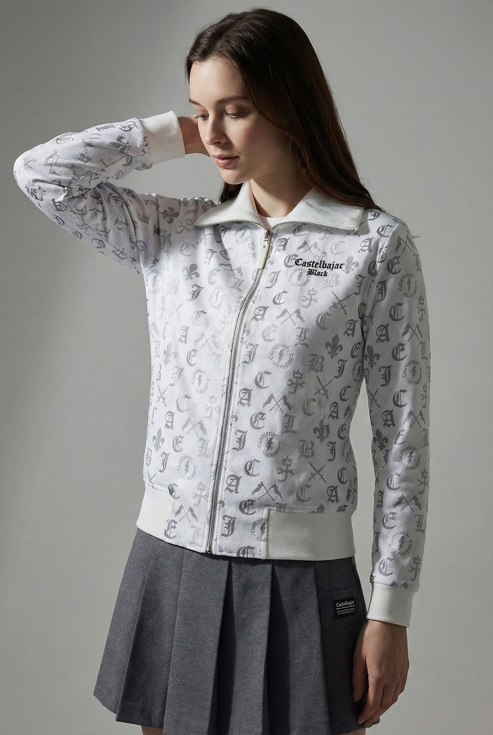 Castelbajac Women's Capsule Line Full-Print Zip-Up - 2 Colors