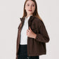 Castelbajac Women's Black Line Detachable Hooded Jumper - Brown