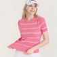 Castelbajac Women's Patterned Short Sleeve Knit - 2 Color