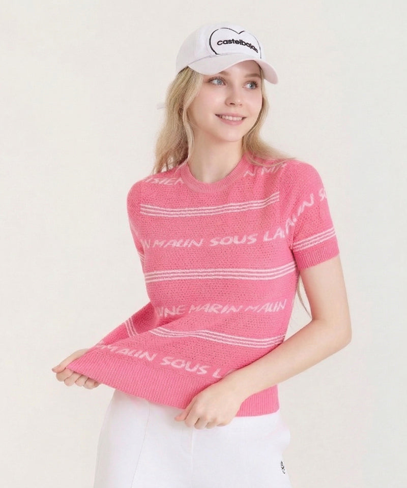 Castelbajac Women's Patterned Short Sleeve Knit - 2 Color