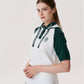 Women's Logo Point Raglan Short-Sleeve Hoodie - Green